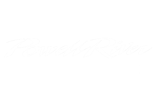 Powell River Chamber of Commerce Logo - White